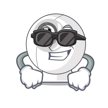 Süper cool webcam bilgisayar tablo karakter vektör çizim