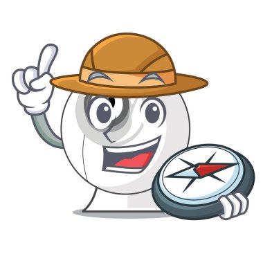 Explorer Web Kamerası karikatürler vektör çizim ile izole