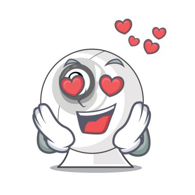 Aşık webcam karikatürler vektör çizim ile izole
