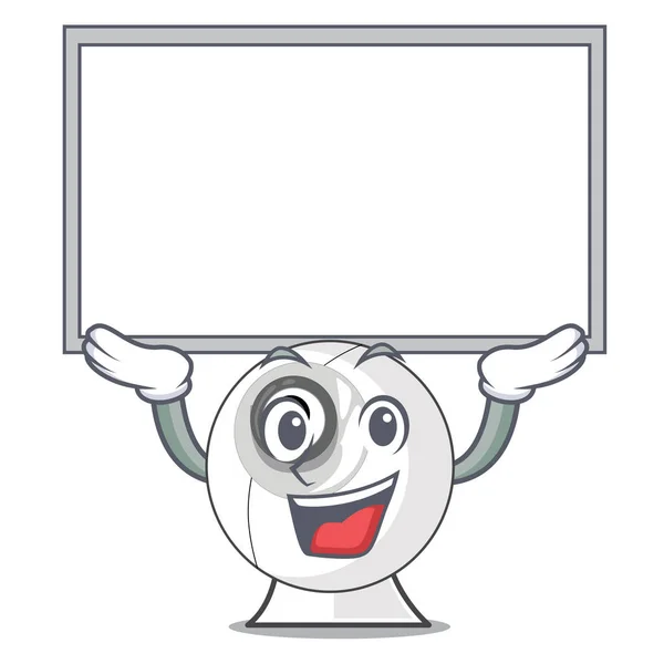 Placa Webcam Forma Mascote Ilustração Vetorial — Vetor de Stock