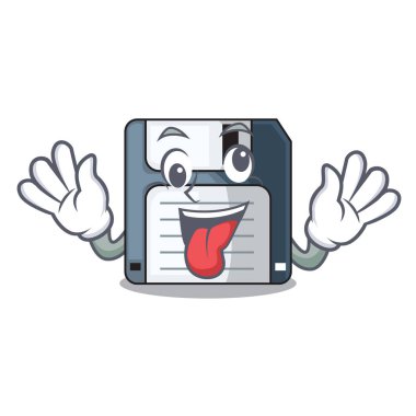 Deli Disket yazma cüzdan illüstrasyon vektör