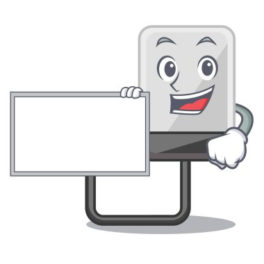 kurulu sabit sürücü maskot vektör çizim şeklinde