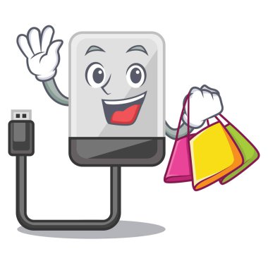 Hasrd ahşap masa vektör çizim karikatür sürücüde alışveriş