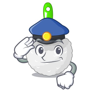 Polis tuvalet fırçası karakter şekli vektör çizim içinde