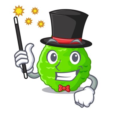 Sihirbaz kireç Güney Afrika'da bir kabile karikatürler vektör çizim ile izole