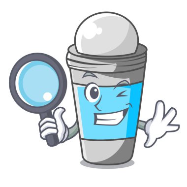 Çizgi film şişe vektör çizim deodorant Dedektif roll