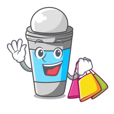 Çizgi film şişe vektör çizim deodorant roll alışveriş