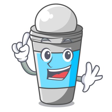 Çizgi film vektör çizim ile izole deodorant parmak rulo