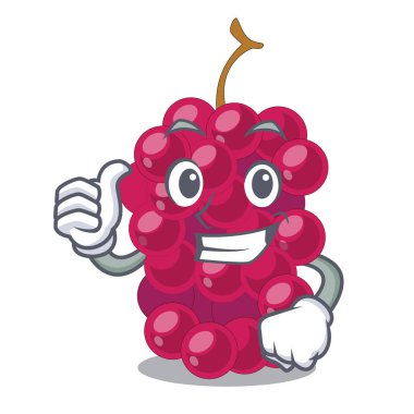 Dut karakter meyve sepeti vektör çizim içinde yaşasın