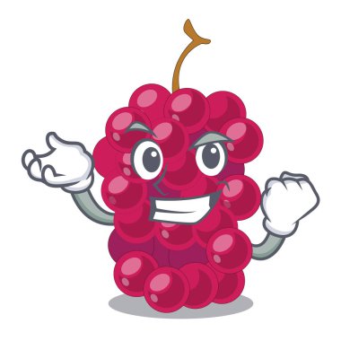 Karakter meyve sepeti vektör çizim içinde başarılı dut