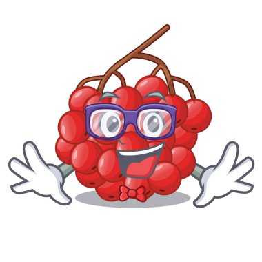 Geek ağaç rowan karakter şekli vektör çizim çilek