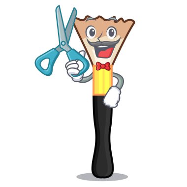 Karakter makyaj çantası vektör çizim Kuaför allık