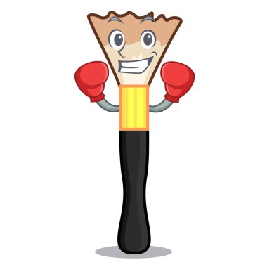 Allık karakter makyaj çantası vektör çizim içinde boks