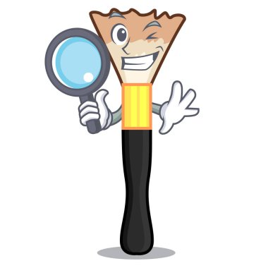 Bir çizgi film tuvalet masası vektör çizim üzerinde Dedektif allık