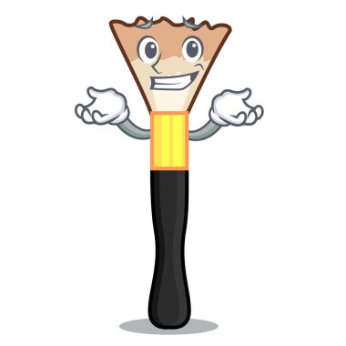 Bir çizgi film tuvalet masası vektör çizim üzerinde sırıtan allık