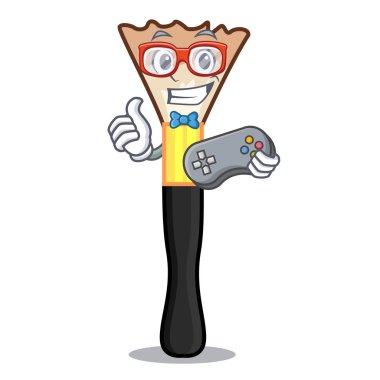 Oyun allık ile çizgi film vektör çizim içinde izole