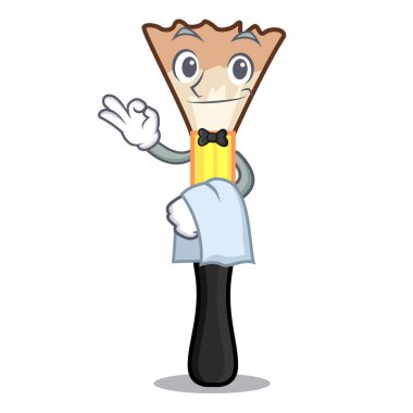 Garson allık ile çizgi film vektör çizim içinde izole