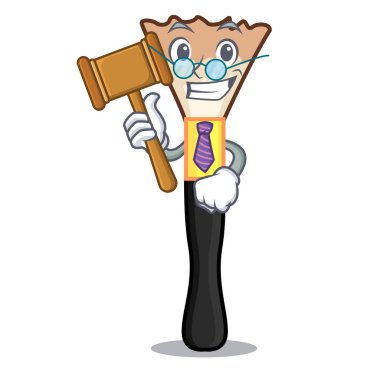 Yargıç allık Maskot vektör çizim şeklinde