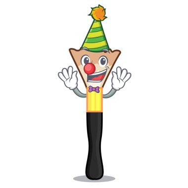 Palyaço allık Maskot vektör çizim şeklinde