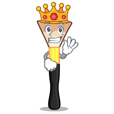 Maskot vektör çizim şeklinde vblusher