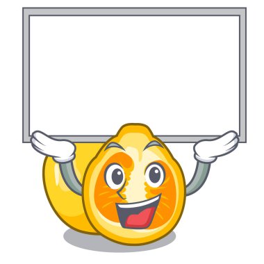 Çizgi film tablo vektör çizim üzerinde kurulu ugli meyve