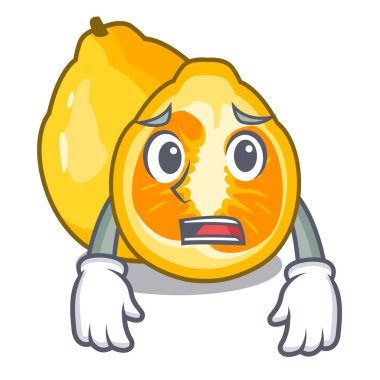 Korkarım ugli meyve karikatür buzdolabı vektör çizim