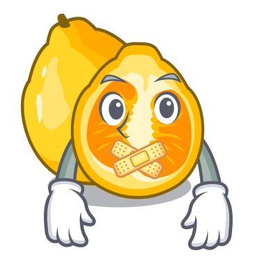 Karakter şekli vektör çizim sessiz çirkin meyve