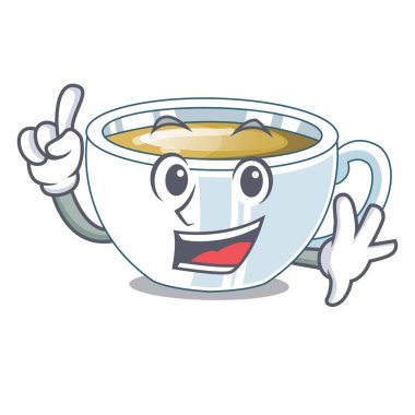 Bir çizgi film şişe vektör çizim parmak zencefil çayı