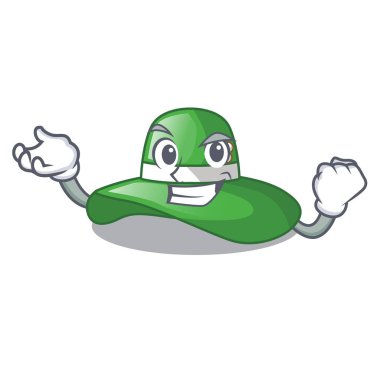 Karakter şekli vektör çizim başarılı plaj şapka