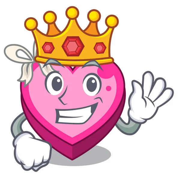 Королівська Коробка Серця Мультиплікаційному Сні Векторні Ілюстрації — стоковий вектор