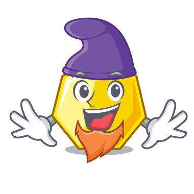 Elf yedigen bir çizgi film şekil vektör çizim