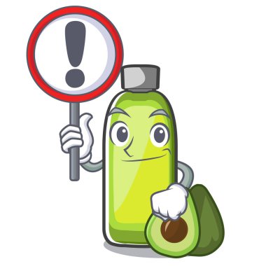 Maskot şeklinde işaret avokado yağı ile