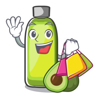 Avokado yağı karakter tablo üzerinde alışveriş