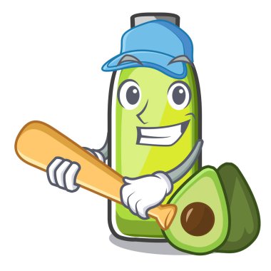 İskambil beyzbol avokado yağı maskot şeklinde