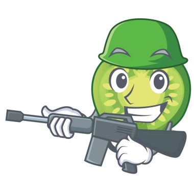 Ordu yeşil domates dilim karikatür kase