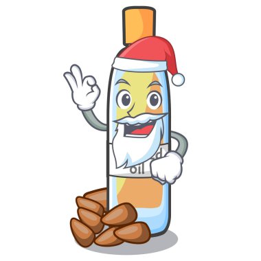 Santa lenseed petrol islated karikatür ile