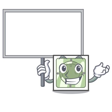 Kurulu güç soketi karakter şekli vektör çizim vektör getirmek