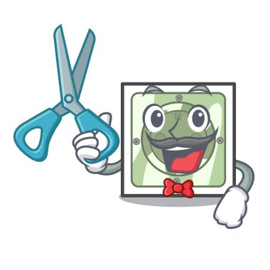 Priz karakter şekli vektör çizim vektör berber