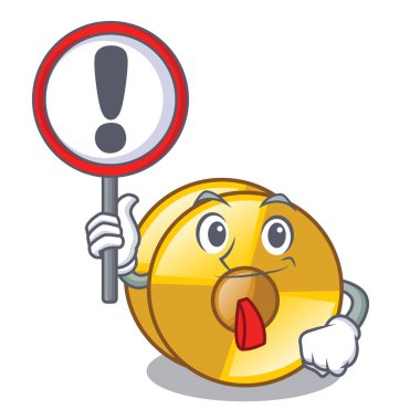 İşaret cyamblas ile bir çizgi film şekil