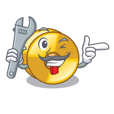 Makinist cyamblas minyatür karikatür şeklinde