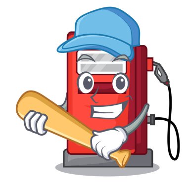 Beyzbol gosoline pompa karakter formunda oynarken