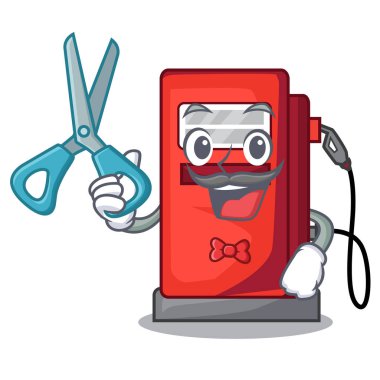 Kuaför gosoline pompa karakter biçiminde