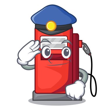 Polis gosoline pompa karakter biçiminde