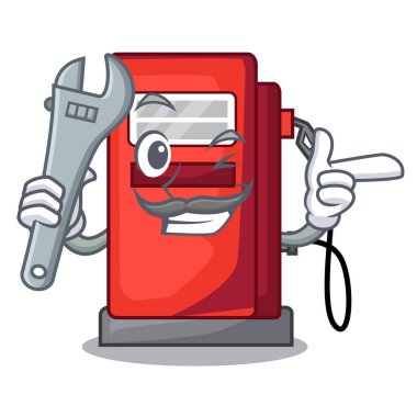 Makinist gosoline pompa ön çizgi film evi