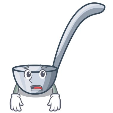 Korkarım Kepçeler ile maskotu izole