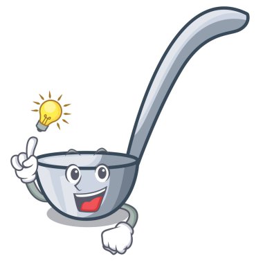 Ahşap çizgi film masaya bir fikir Kepçeler var