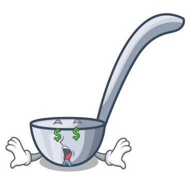 Ahşap çizgi film masada para göz Kepçeler