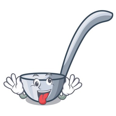 Ahşap çizgi film masada deli Kepçeler