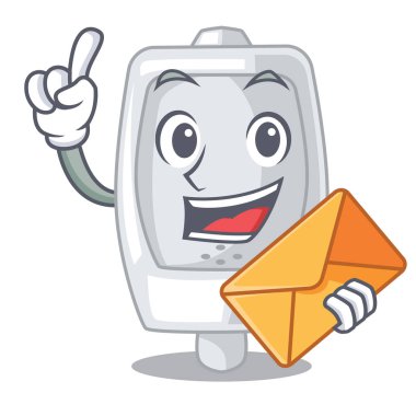 Zarf pisuara ile bir çizgi film şekil