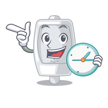 Saat pisuara ile bir çizgi film şekil